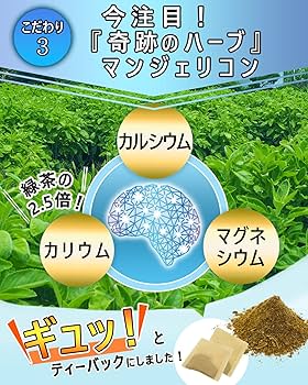 Amazon | 沖縄県産マンジェリコン茶3袋セット（30包✕3）ティー